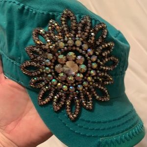 Turquoise cap
